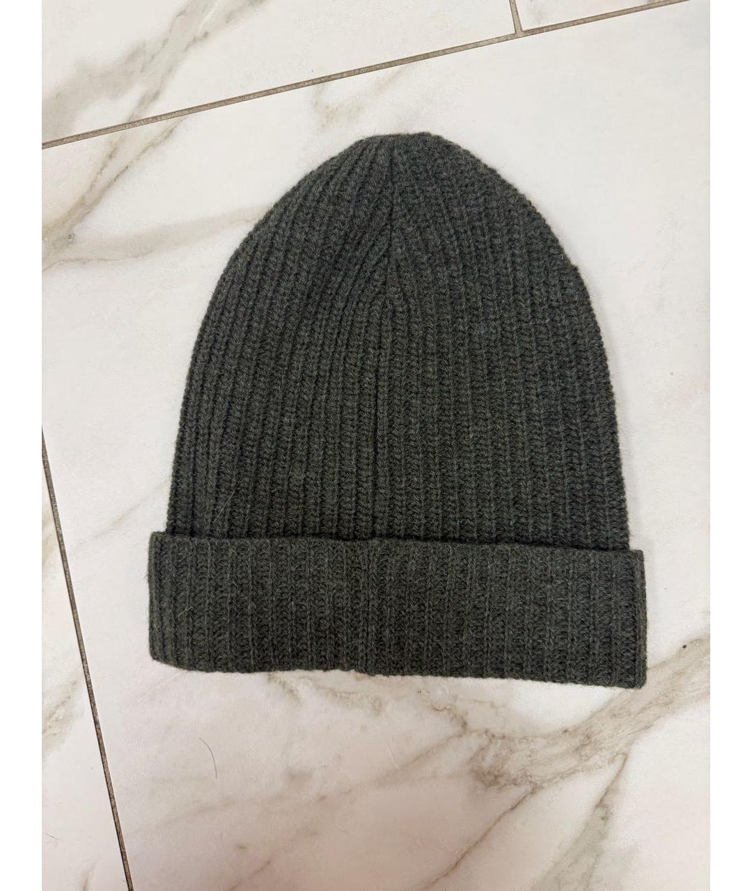CELINE Хаки шерстяная шапка, фото 2