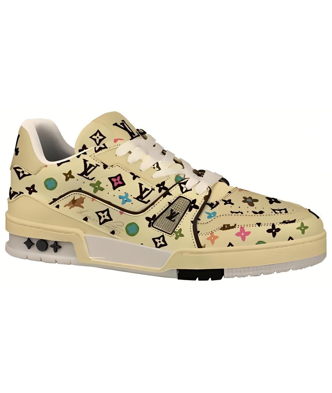 LOUIS VUITTON Бежевые кеды, фото 1