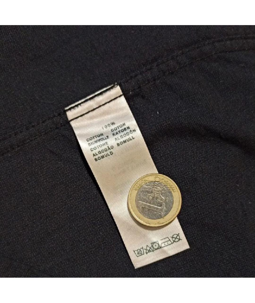 7 FOR ALL MANKIND Черная хлопковая кэжуал рубашка, фото 7