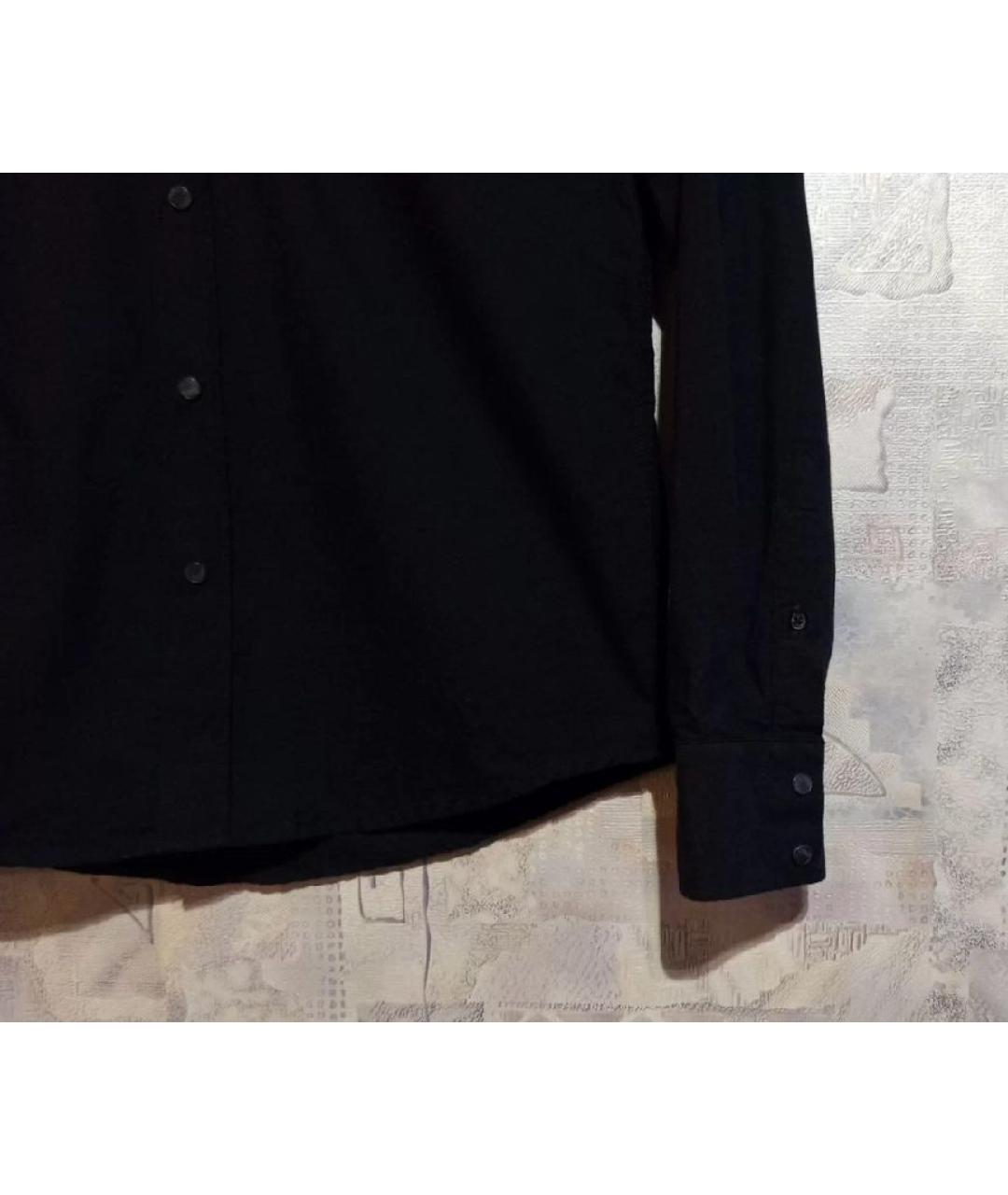 7 FOR ALL MANKIND Черная хлопковая кэжуал рубашка, фото 5
