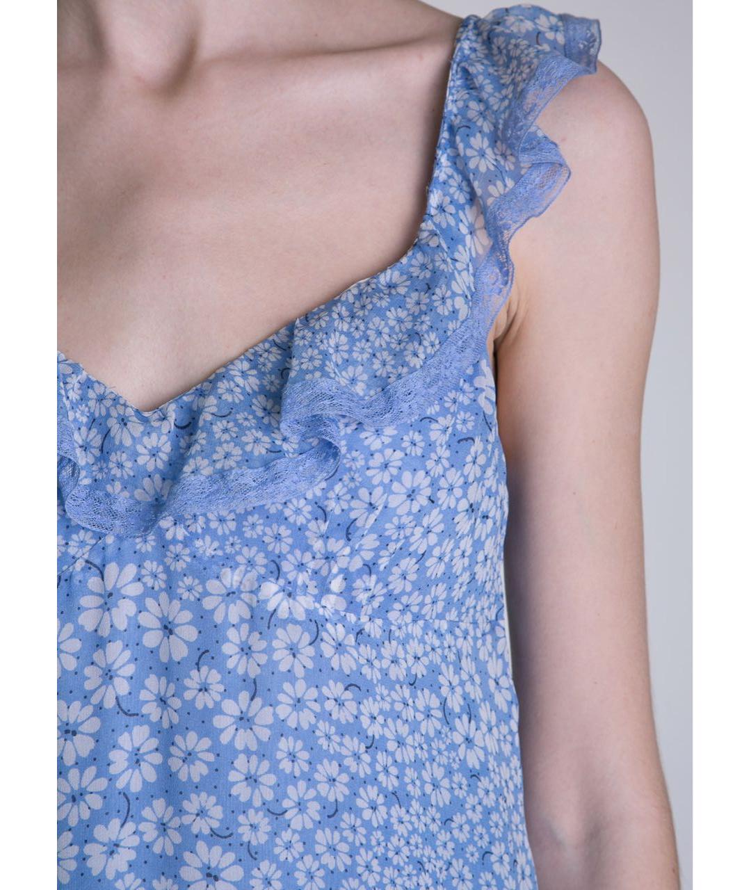 PHILOSOPHY Голубой шелковый сарафан, фото 4