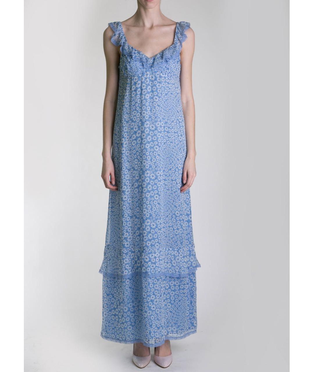 PHILOSOPHY Голубой шелковый сарафан, фото 2