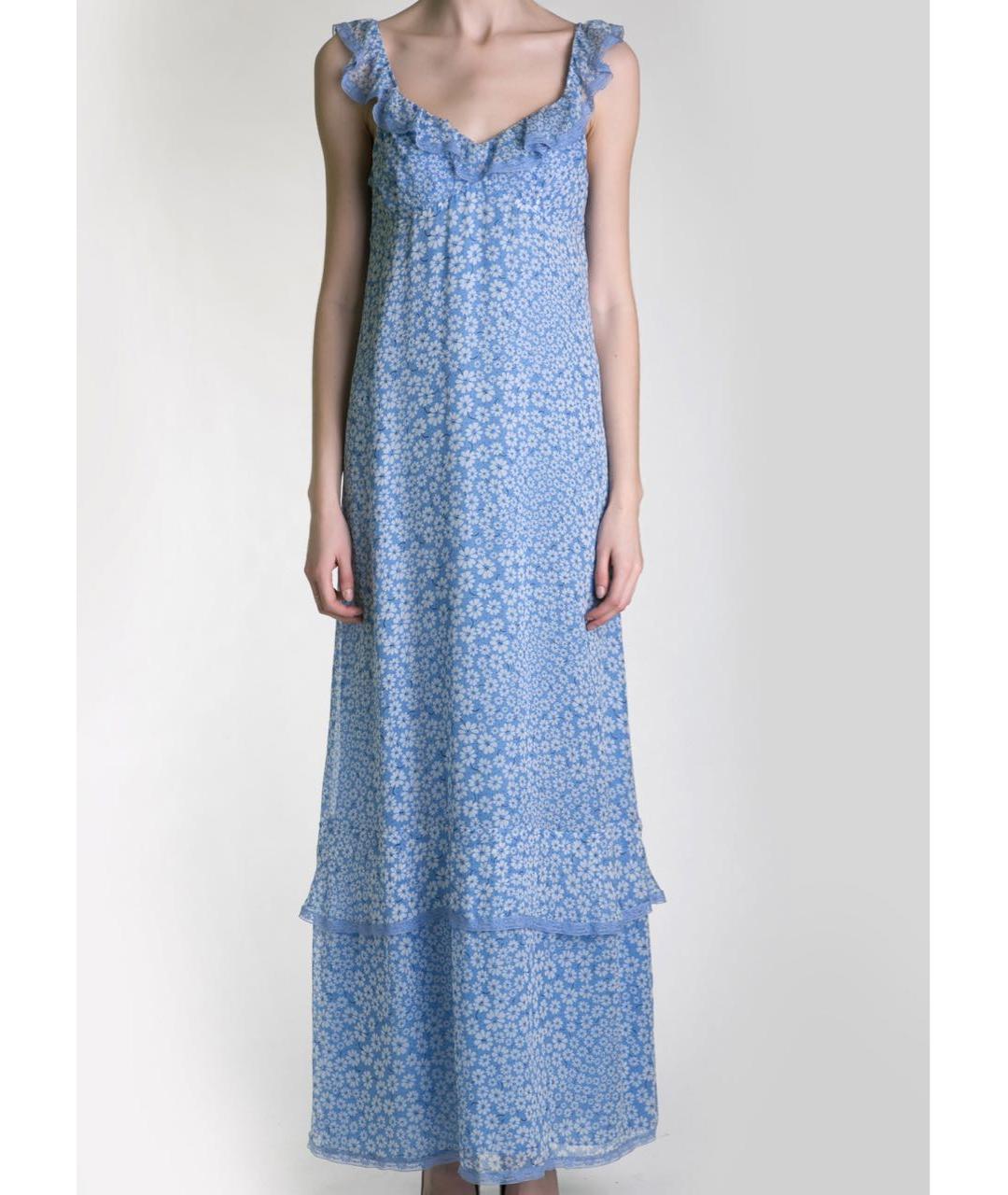 PHILOSOPHY Голубой шелковый сарафан, фото 3