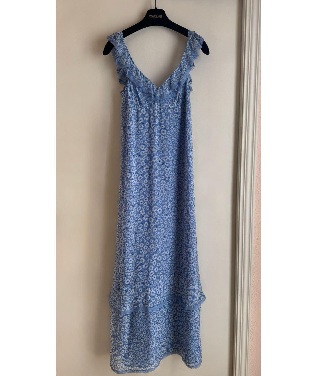 PHILOSOPHY Голубой шелковый сарафан, фото 9