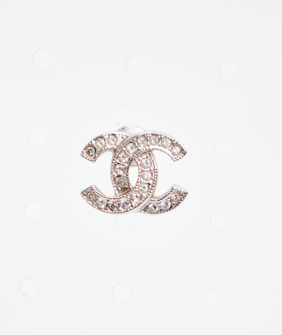 CHANEL Серебряные металлические серьги, фото 2