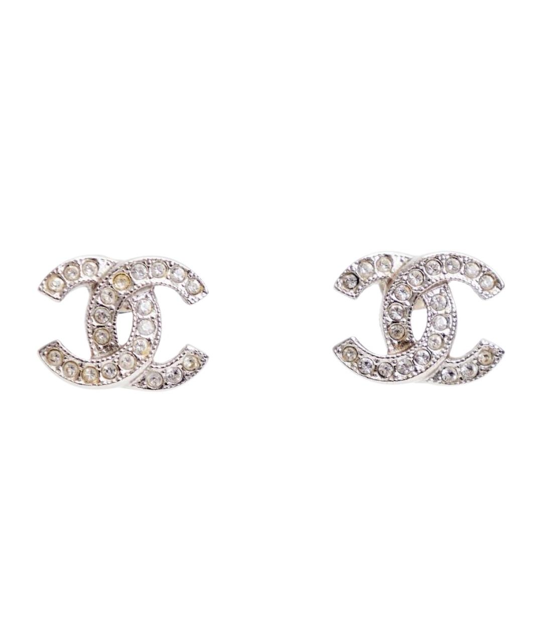 CHANEL Серебряные металлические серьги, фото 1