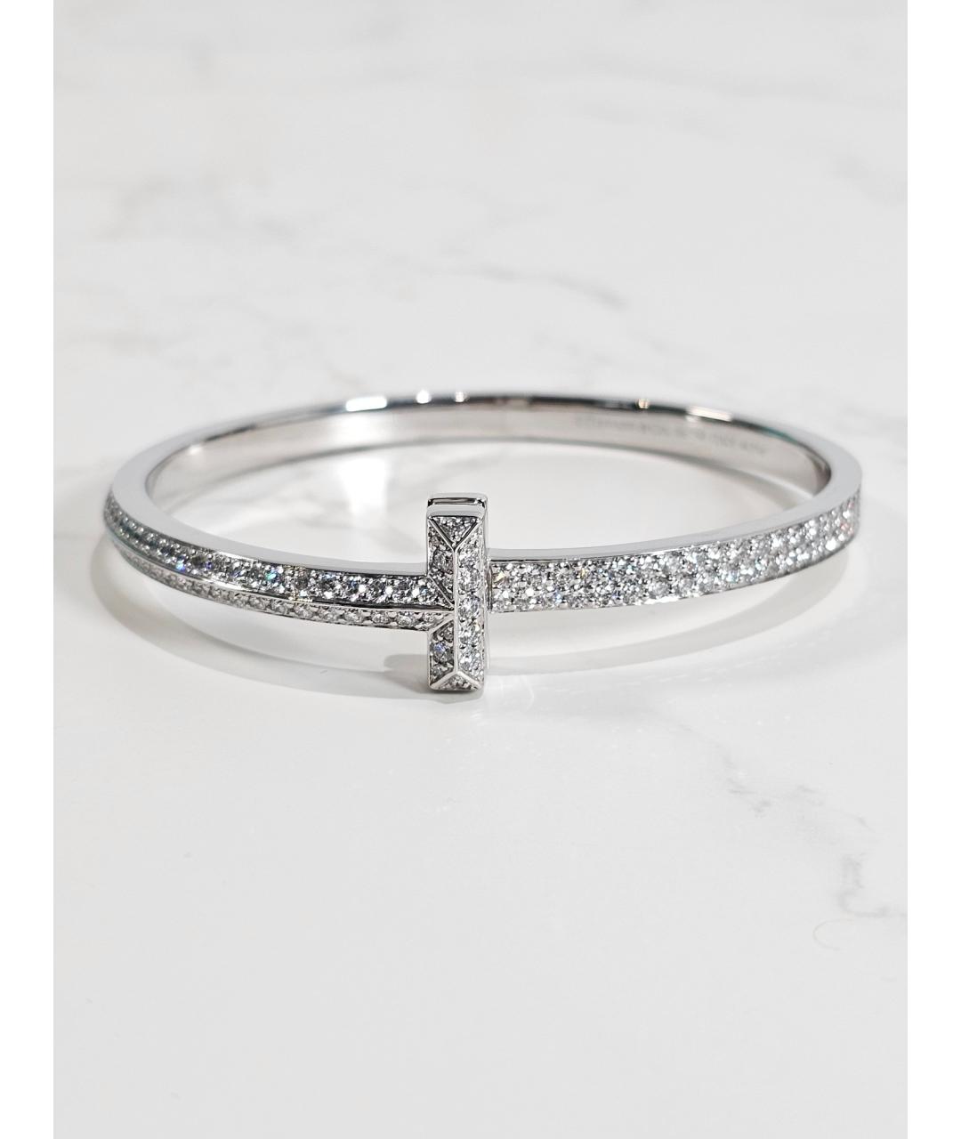 TIFFANY&CO Серебрянный браслет из белого золота, фото 5