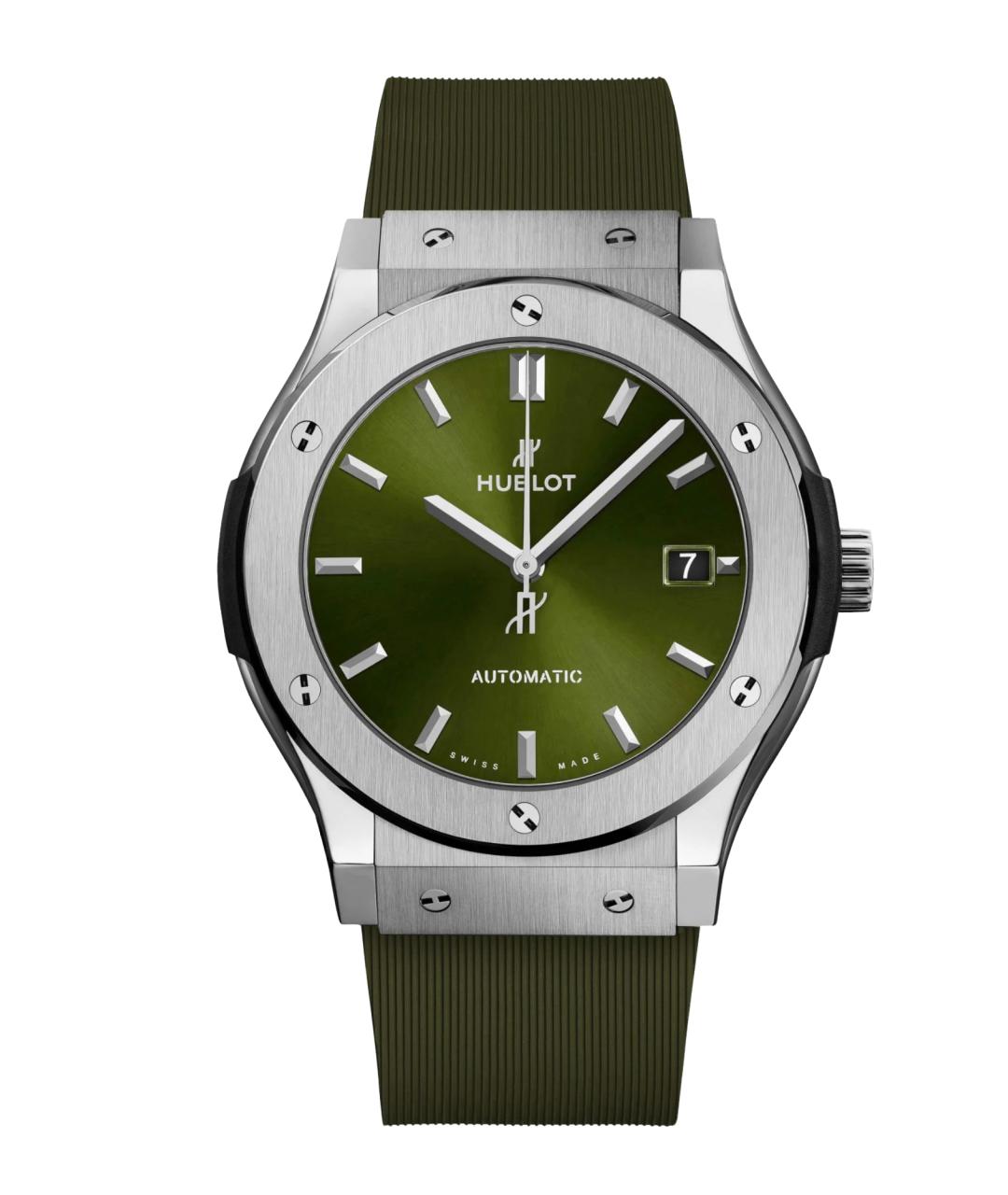 HUBLOT Зеленые часы, фото 1