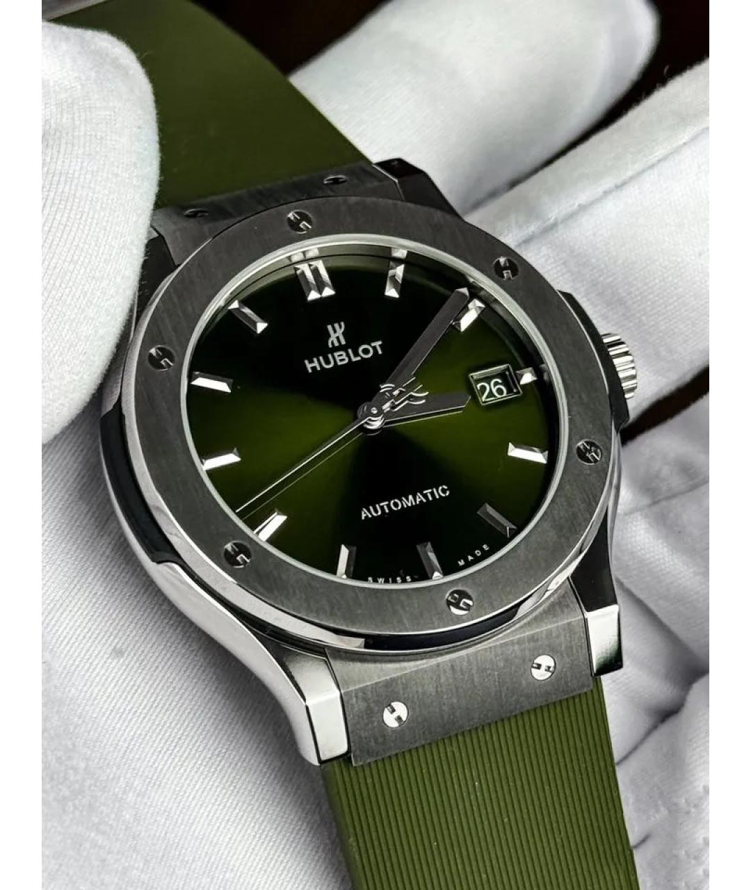 HUBLOT Зеленые часы, фото 2