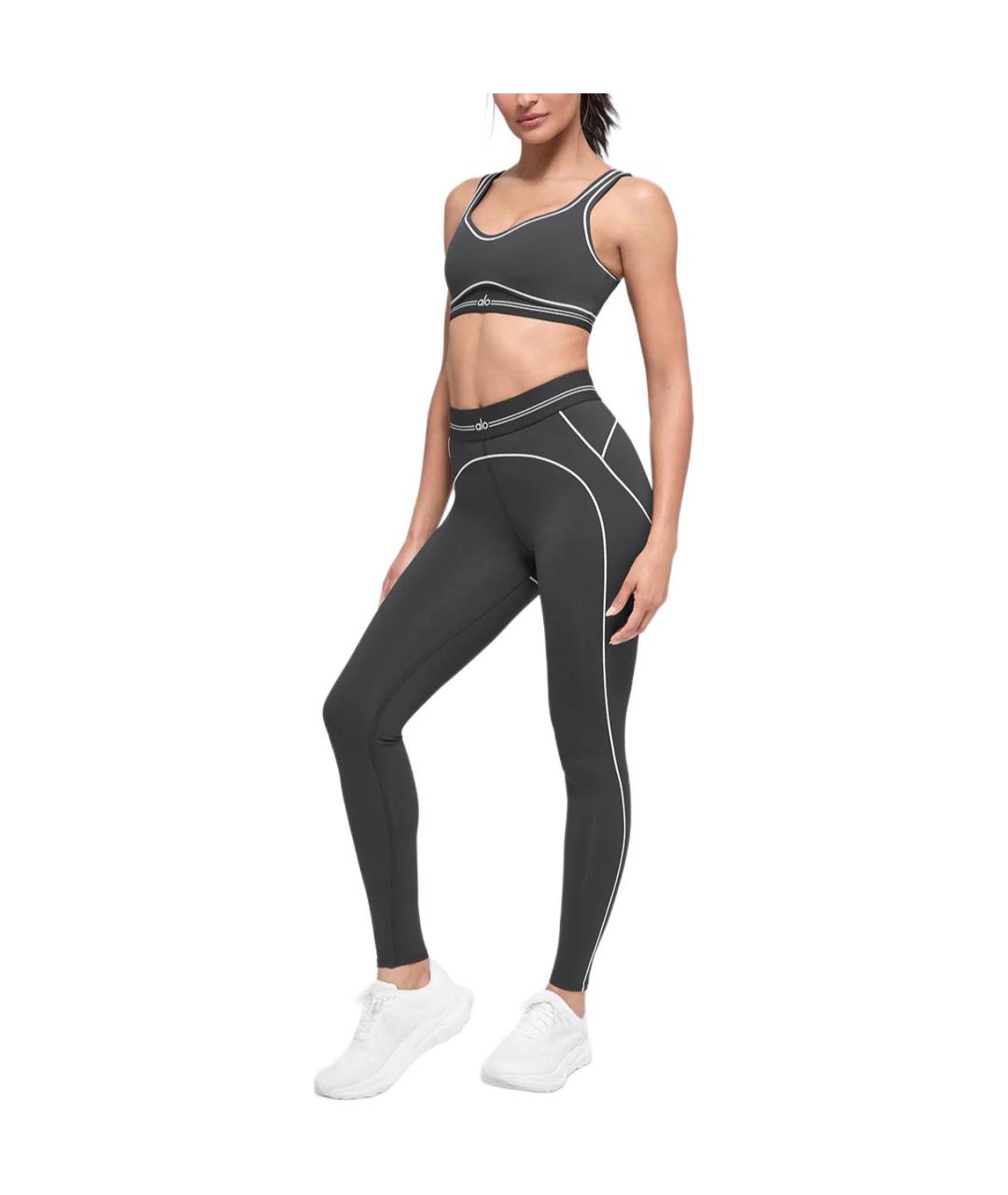 ALO YOGA Антрацитовые спортивные брюки и шорты, фото 3