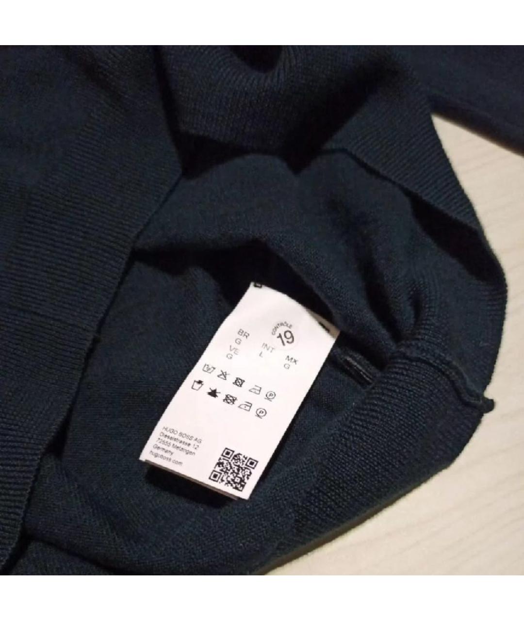 HUGO BOSS Зеленый шерстяной джемпер / свитер, фото 7