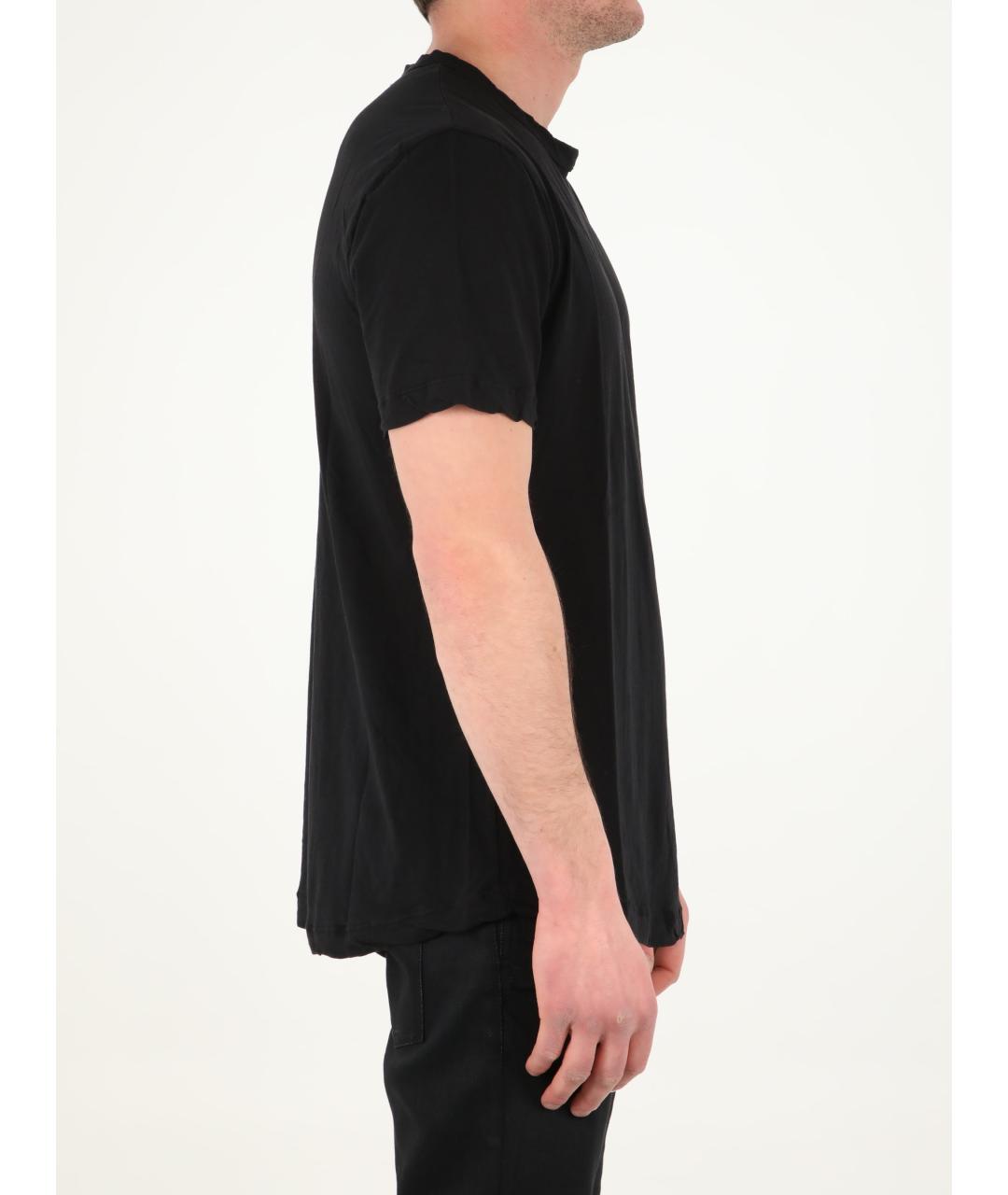 JAMES PERSE Черная хлопковая футболка, фото 3