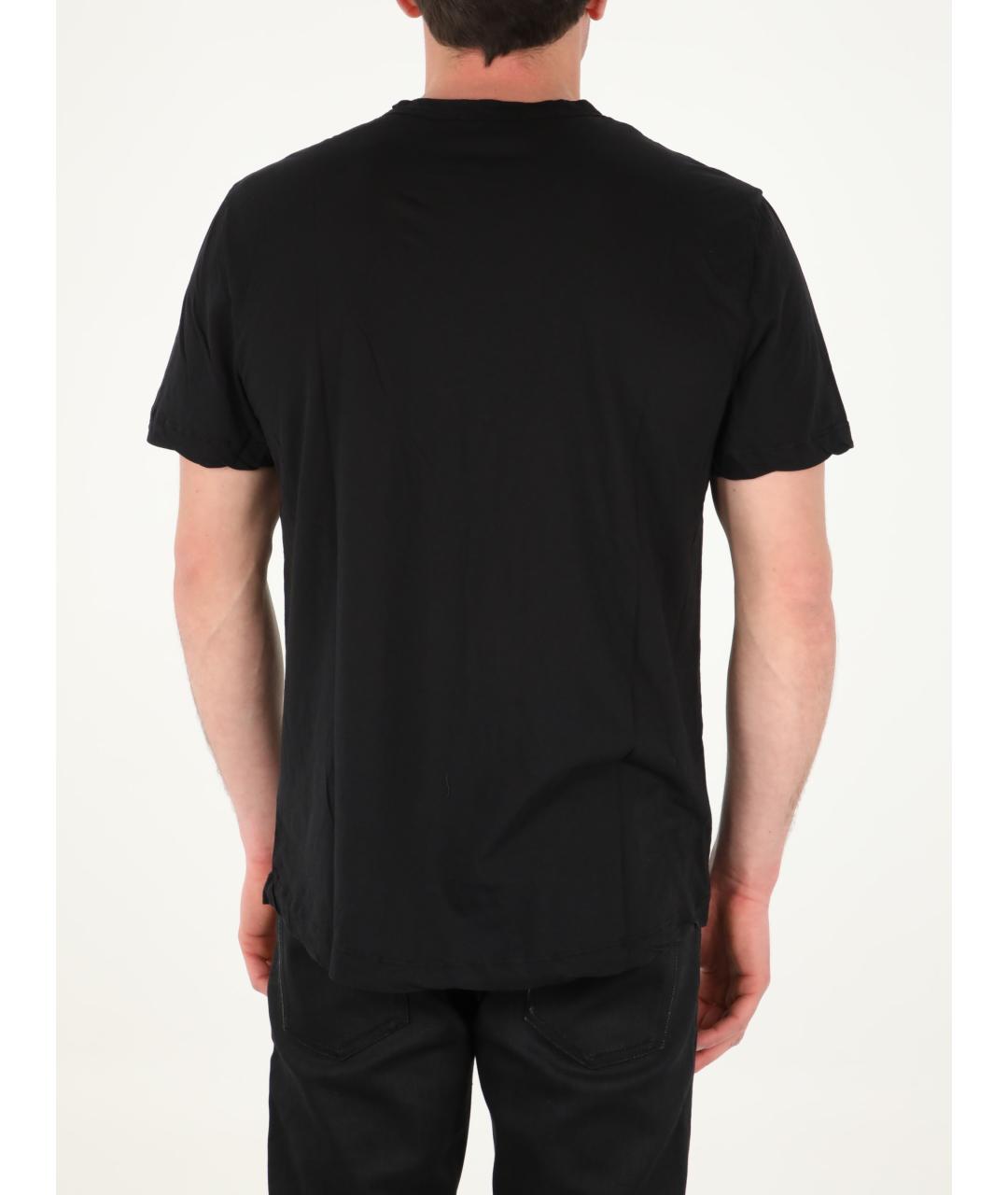 JAMES PERSE Черная хлопковая футболка, фото 4