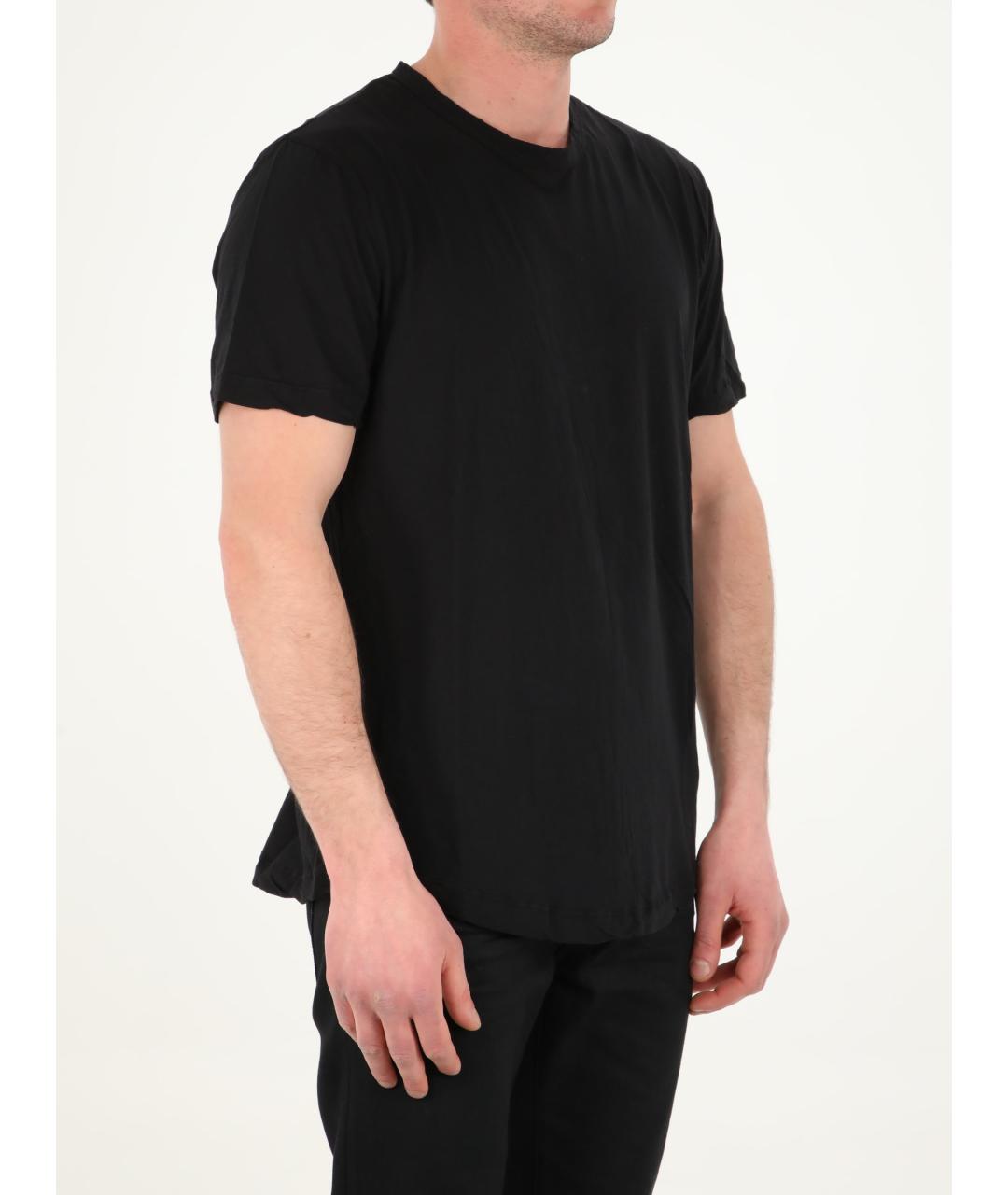 JAMES PERSE Черная хлопковая футболка, фото 2