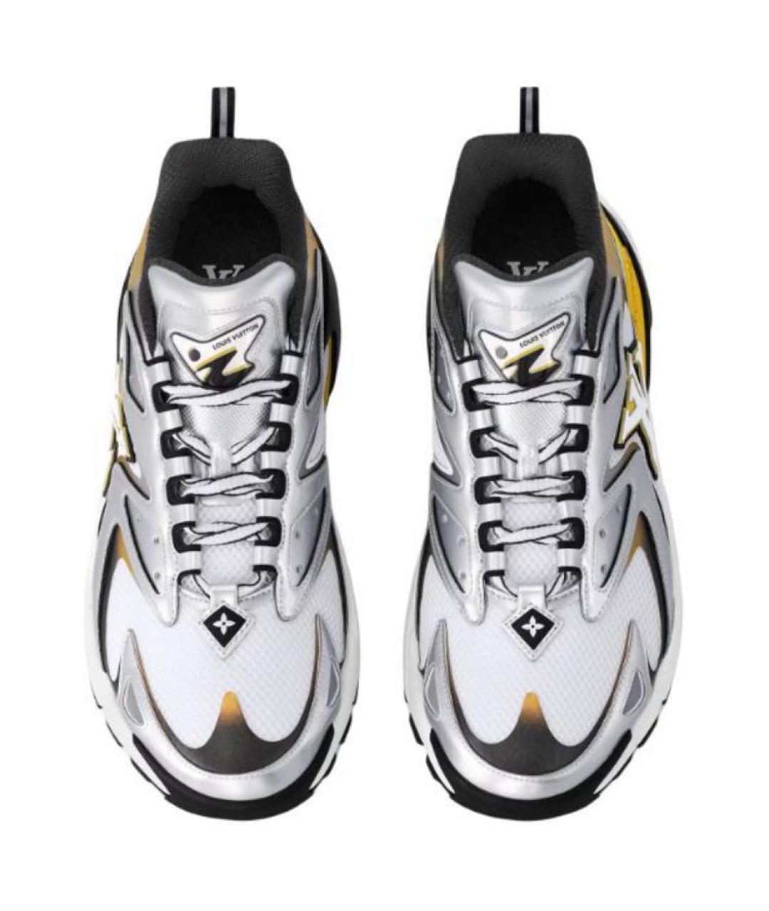 LOUIS VUITTON Серебряные низкие кроссовки / кеды, фото 4