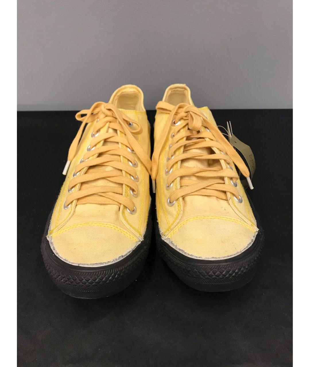 YOHJI YAMAMOTO Желтые текстильные низкие кроссовки / кеды, фото 3