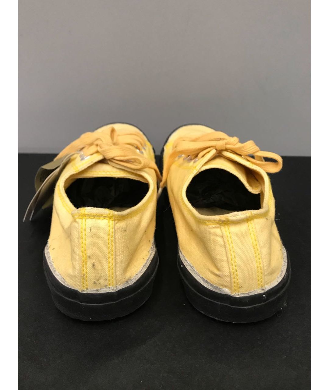YOHJI YAMAMOTO Желтые текстильные низкие кроссовки / кеды, фото 5