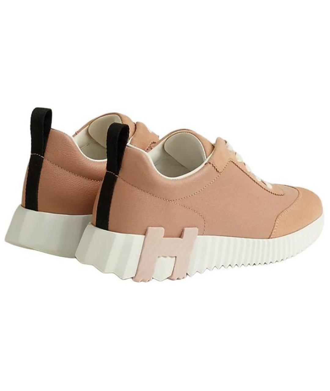 HERMES Бежевые кроссовки, фото 4