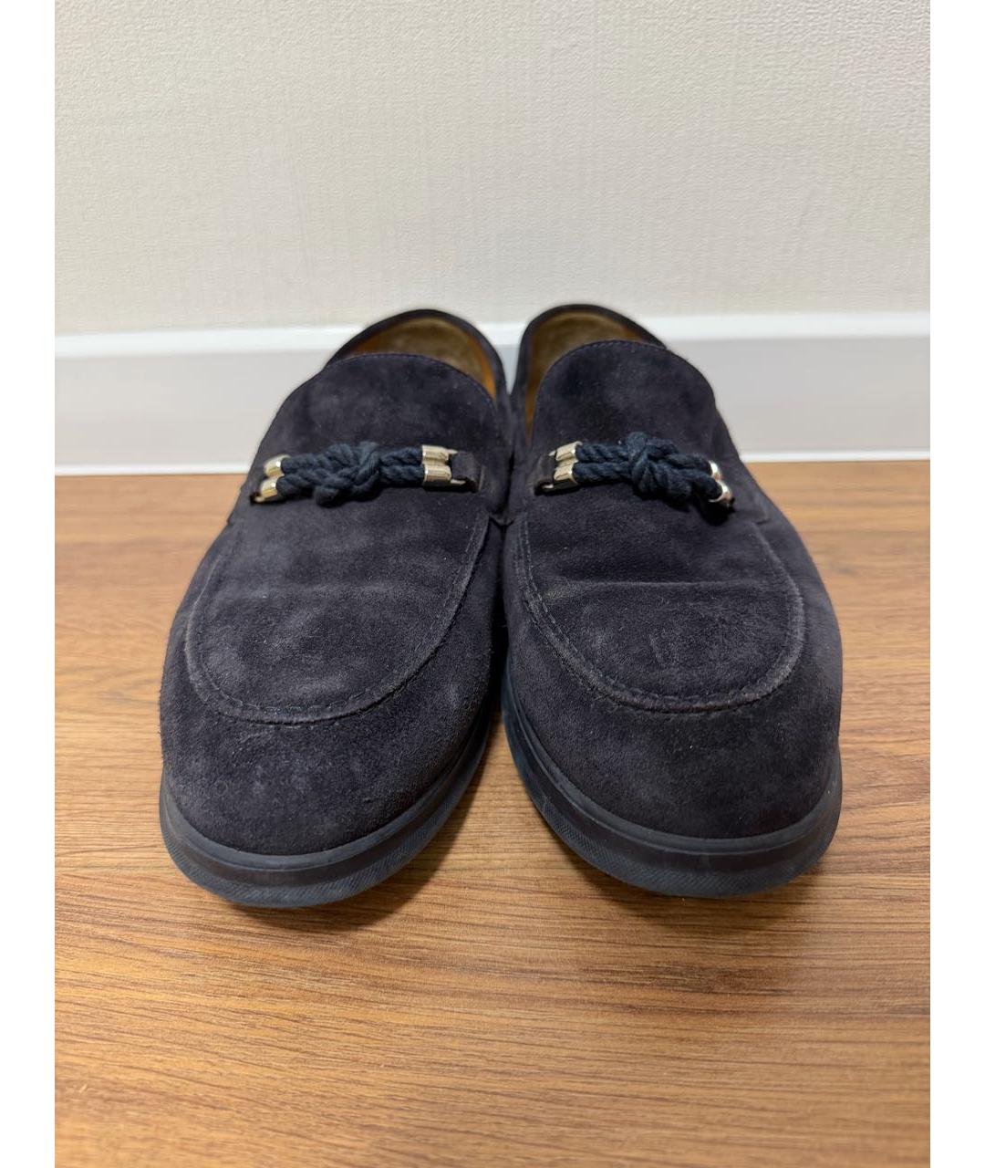 DOUCAL'S Темно-синие замшевые лоферы, фото 2