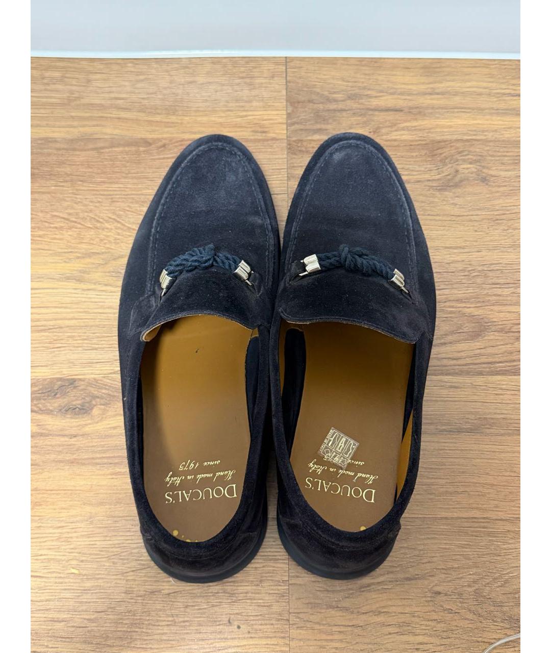 DOUCAL'S Темно-синие замшевые лоферы, фото 3