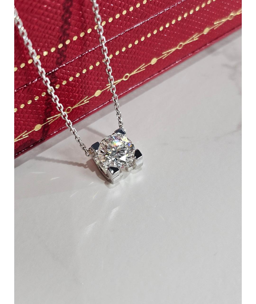 CARTIER Серебряное колье из белого золота, фото 3