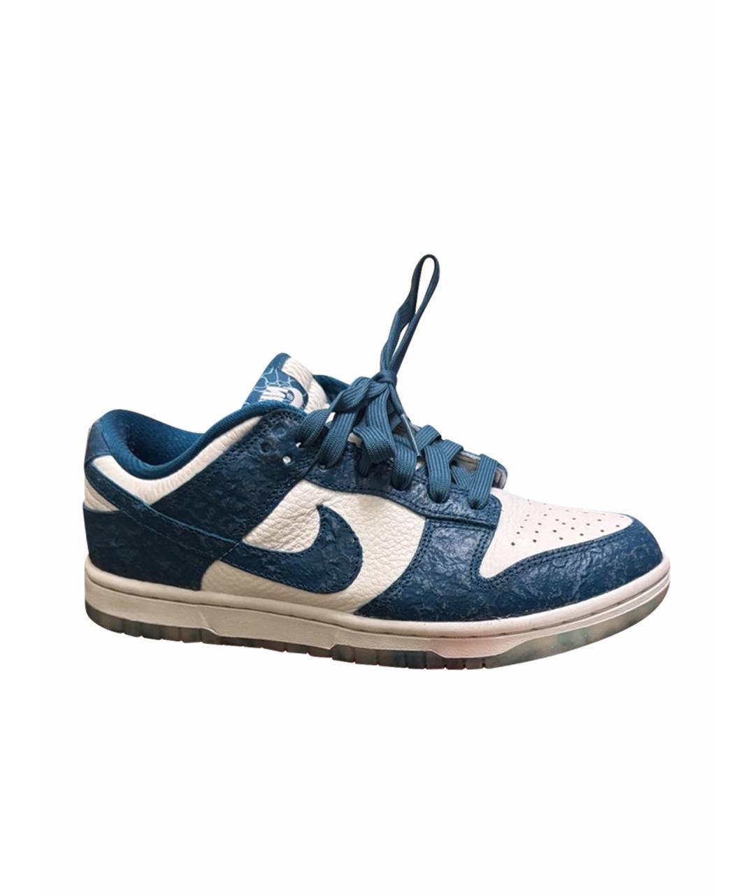 NIKE Бирюзовые кожаные кроссовки, фото 1