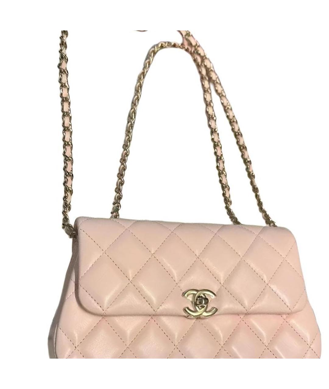 CHANEL Розовая сумка через плечо, фото 2