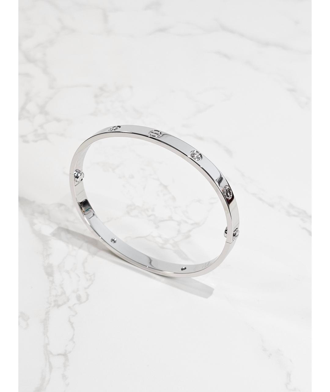 CARTIER Серебрянный браслет из белого золота, фото 3