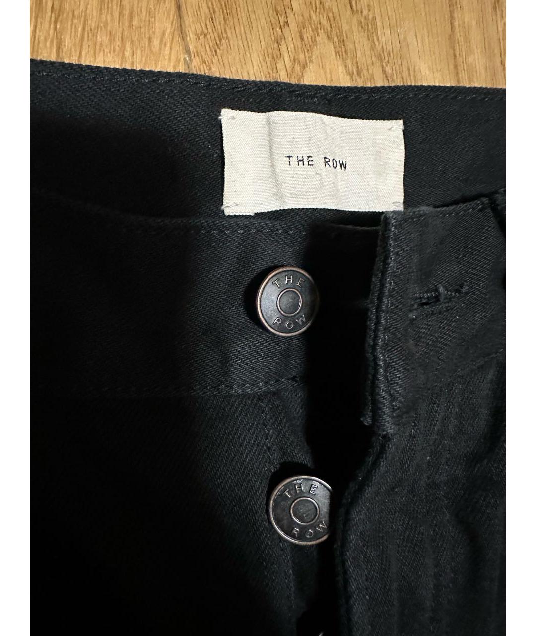 THE ROW Черные хлопковые прямые джинсы, фото 5