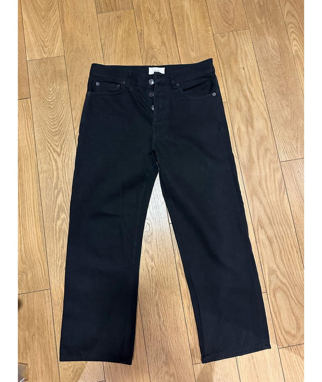 THE ROW Черные хлопковые прямые джинсы, фото 4