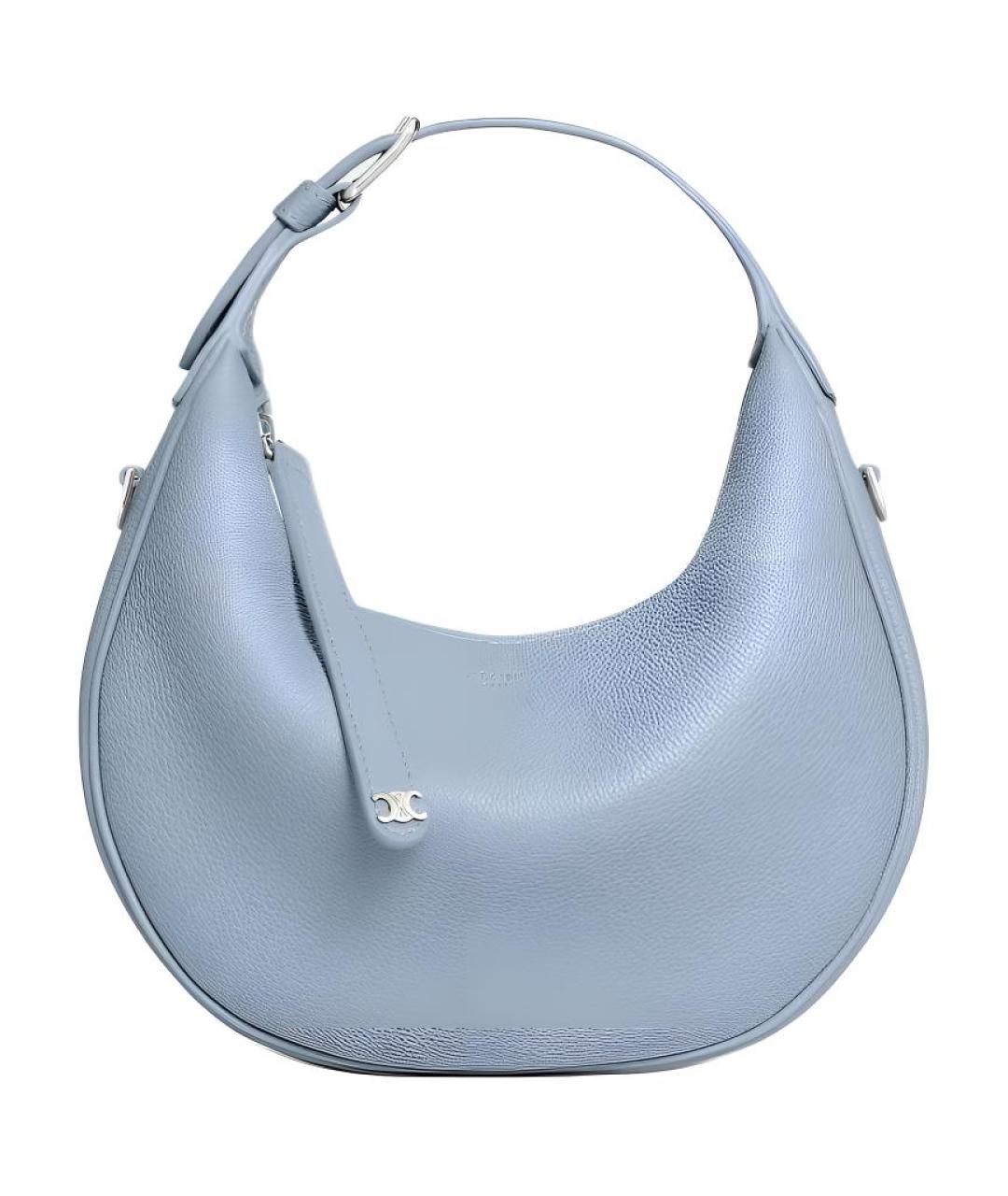 CELINE Голубая кожаная сумка через плечо, фото 1
