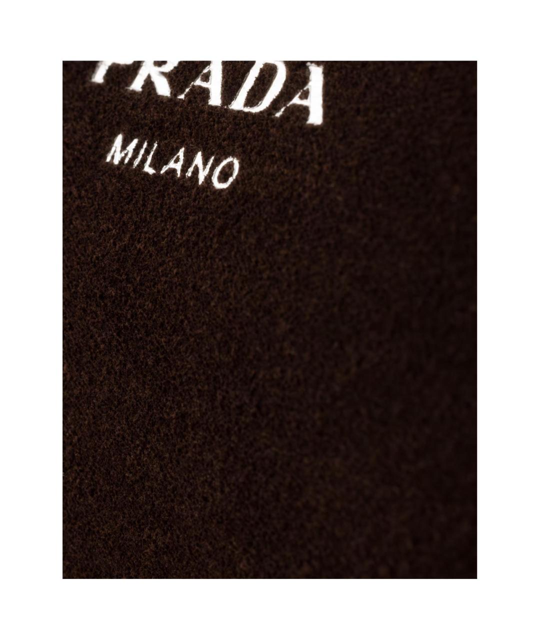 PRADA Коричневая сумка на плечо, фото 4