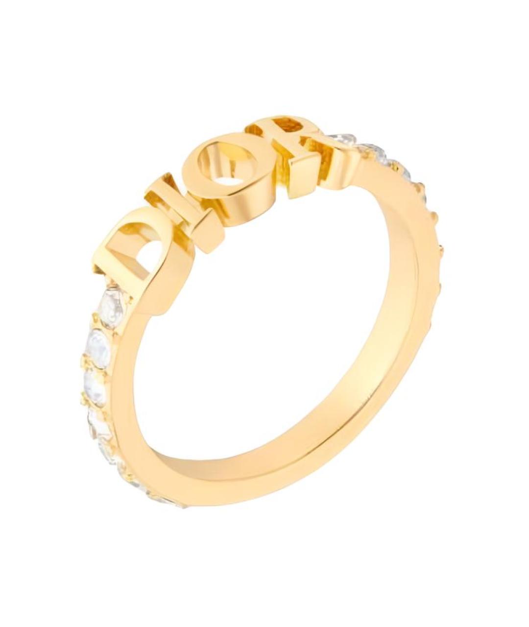 CHRISTIAN DIOR Золотое металлическое кольцо, фото 1