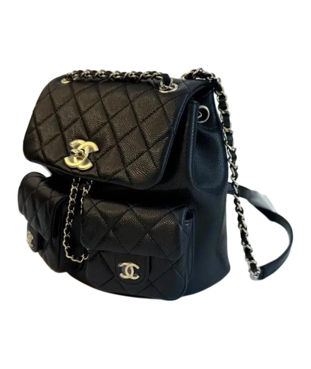 CHANEL Черный кожаный рюкзак, фото 2