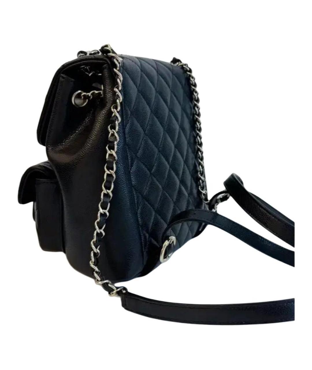 CHANEL Черный кожаный рюкзак, фото 3