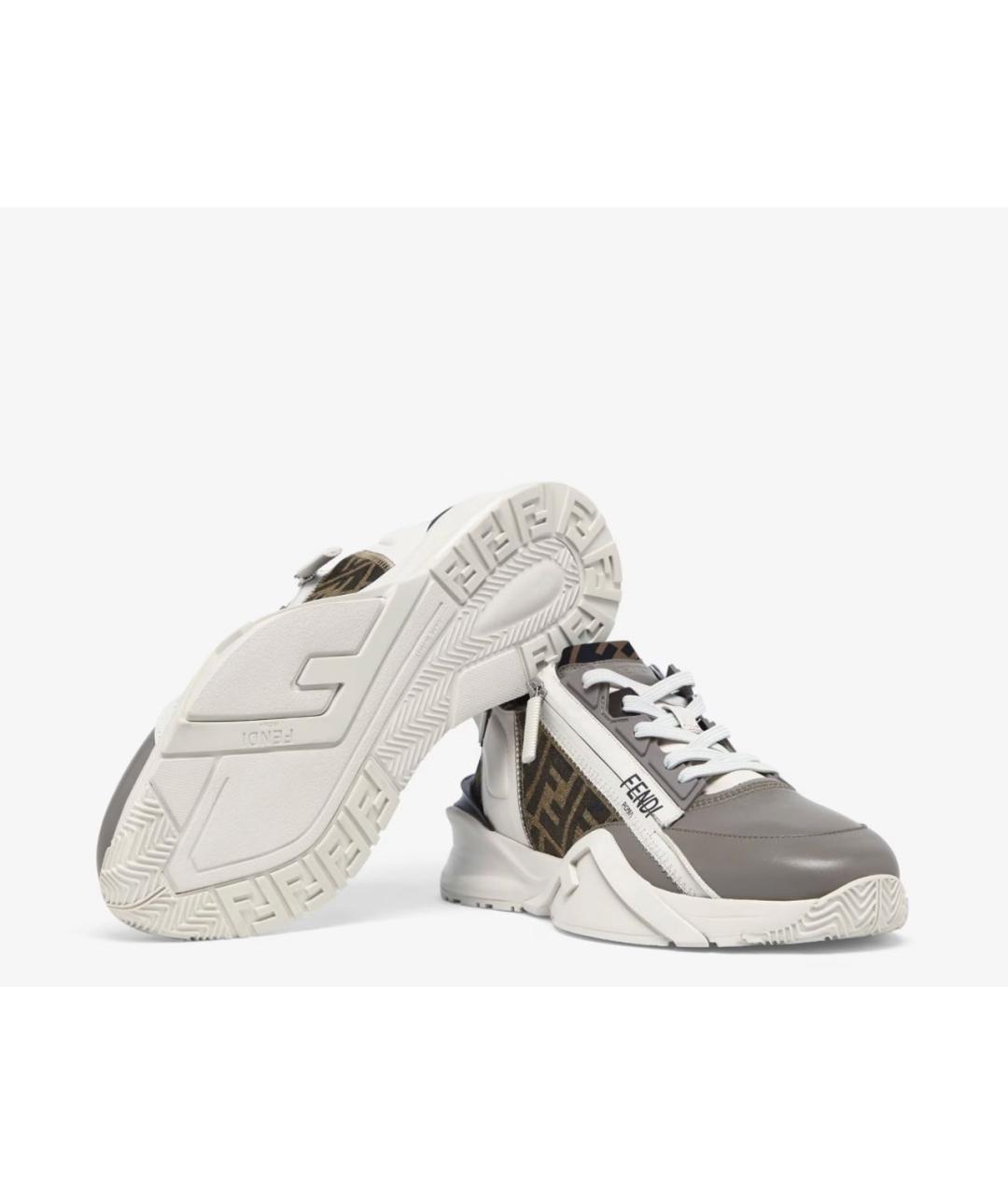 FENDI Коричневые кроссовки, фото 5