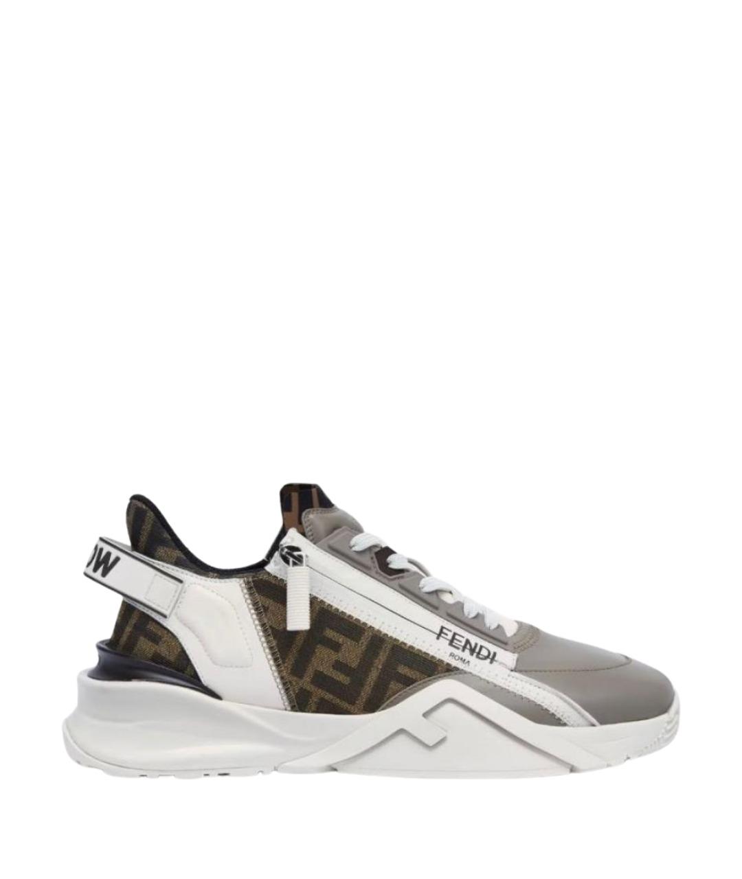 FENDI Коричневые кроссовки, фото 1