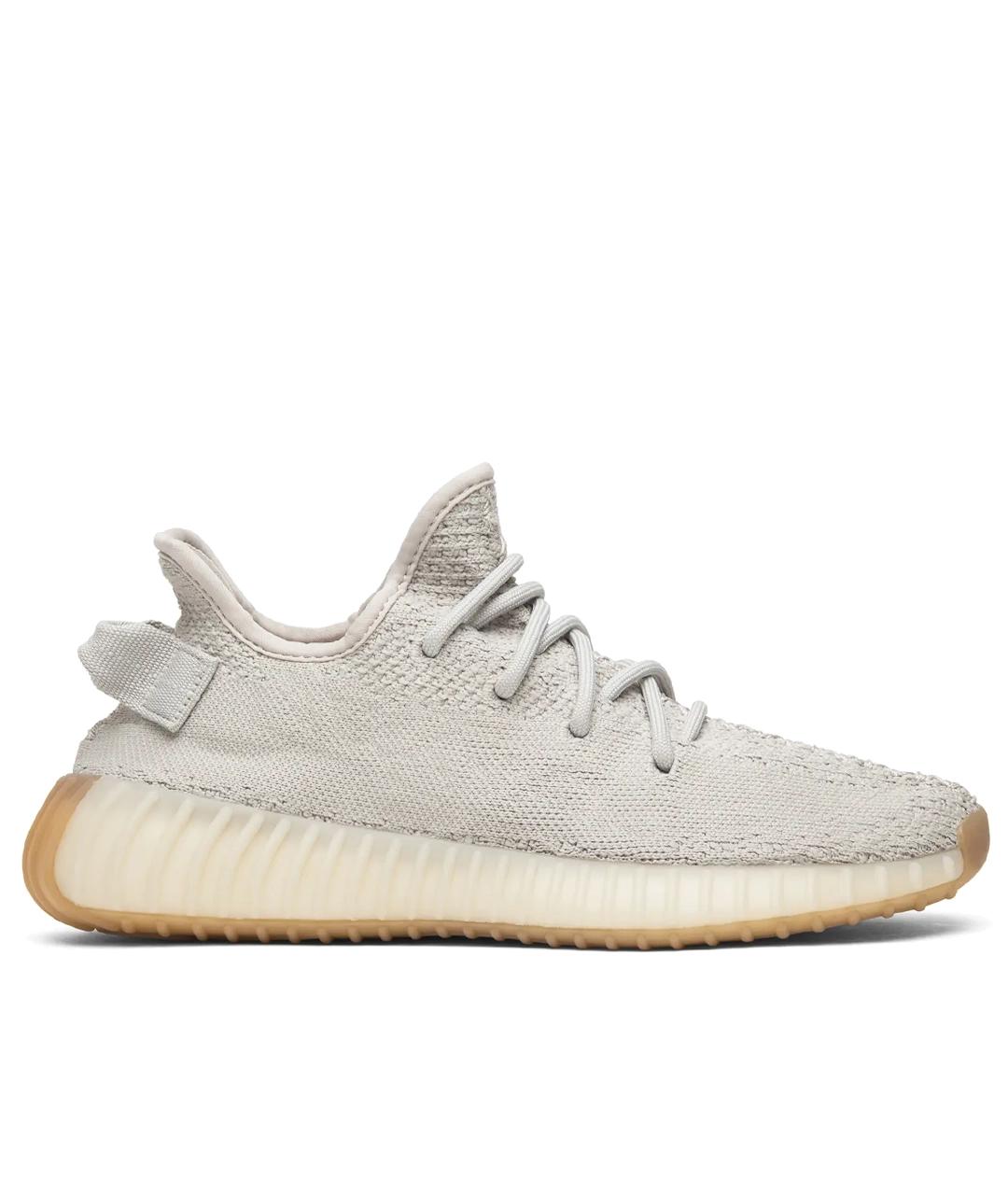 ADIDAS YEEZY Бежевые текстильные кроссовки, фото 1