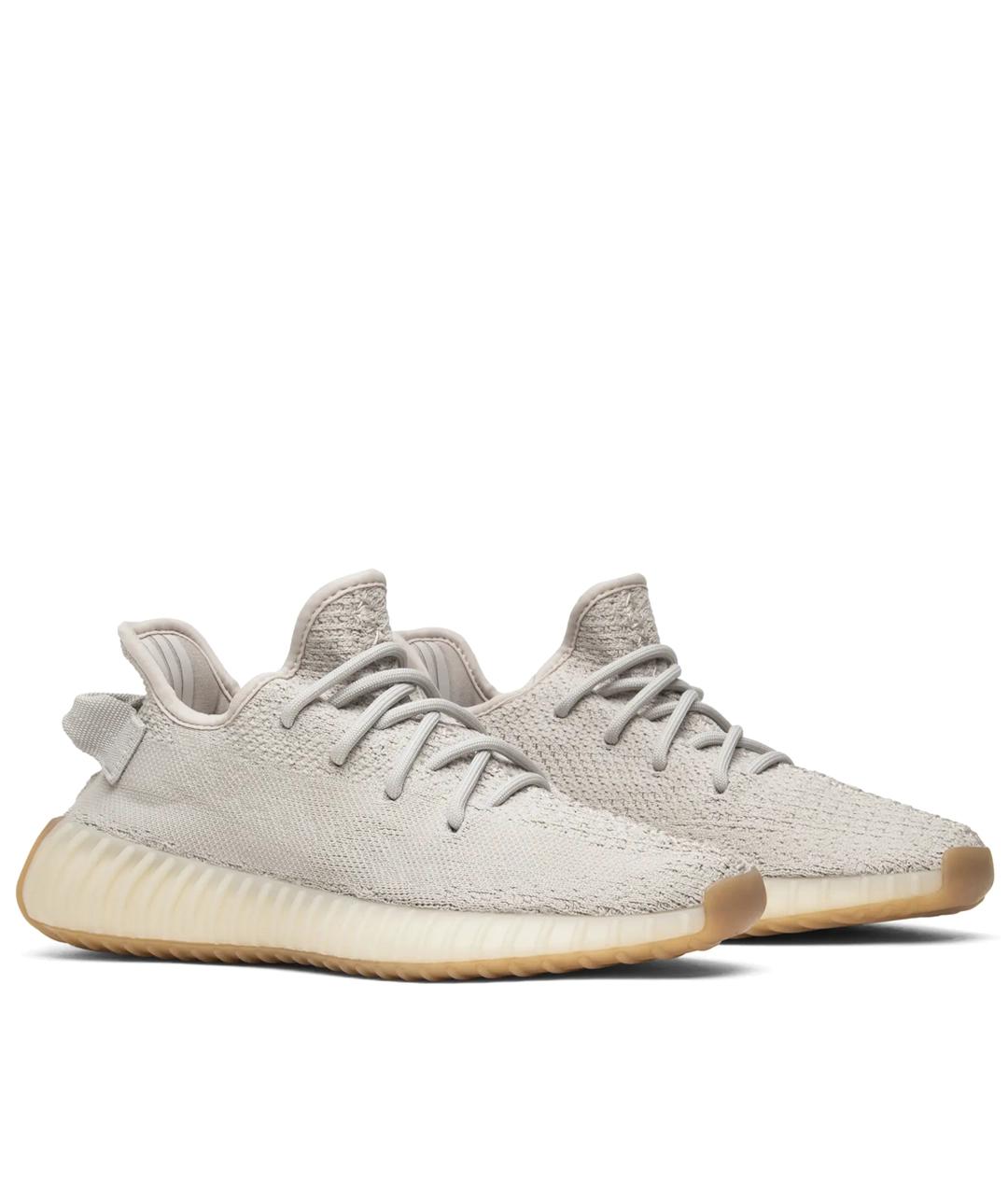 ADIDAS YEEZY Бежевые текстильные кроссовки, фото 2