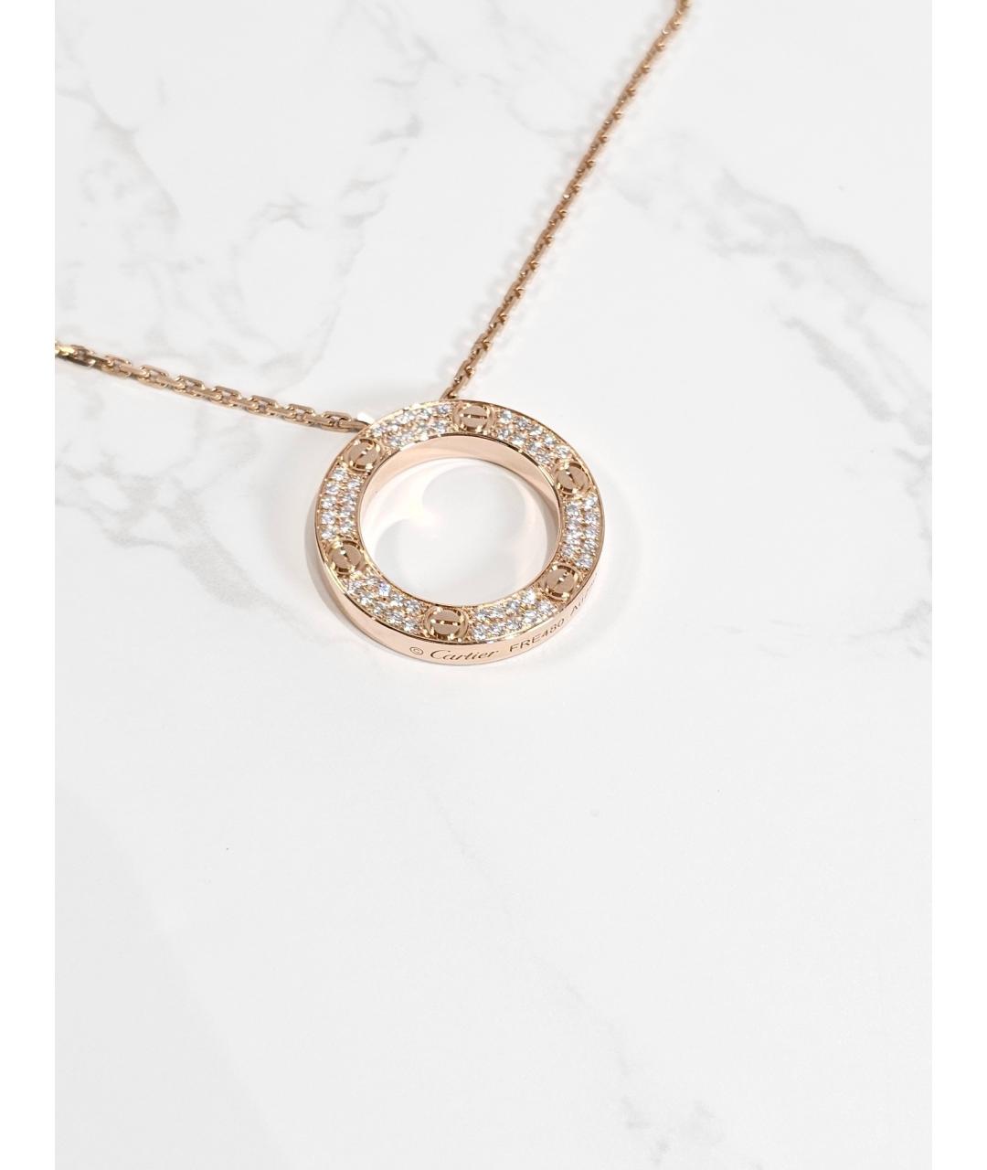 CARTIER Золотая подвеска из розового золота, фото 2