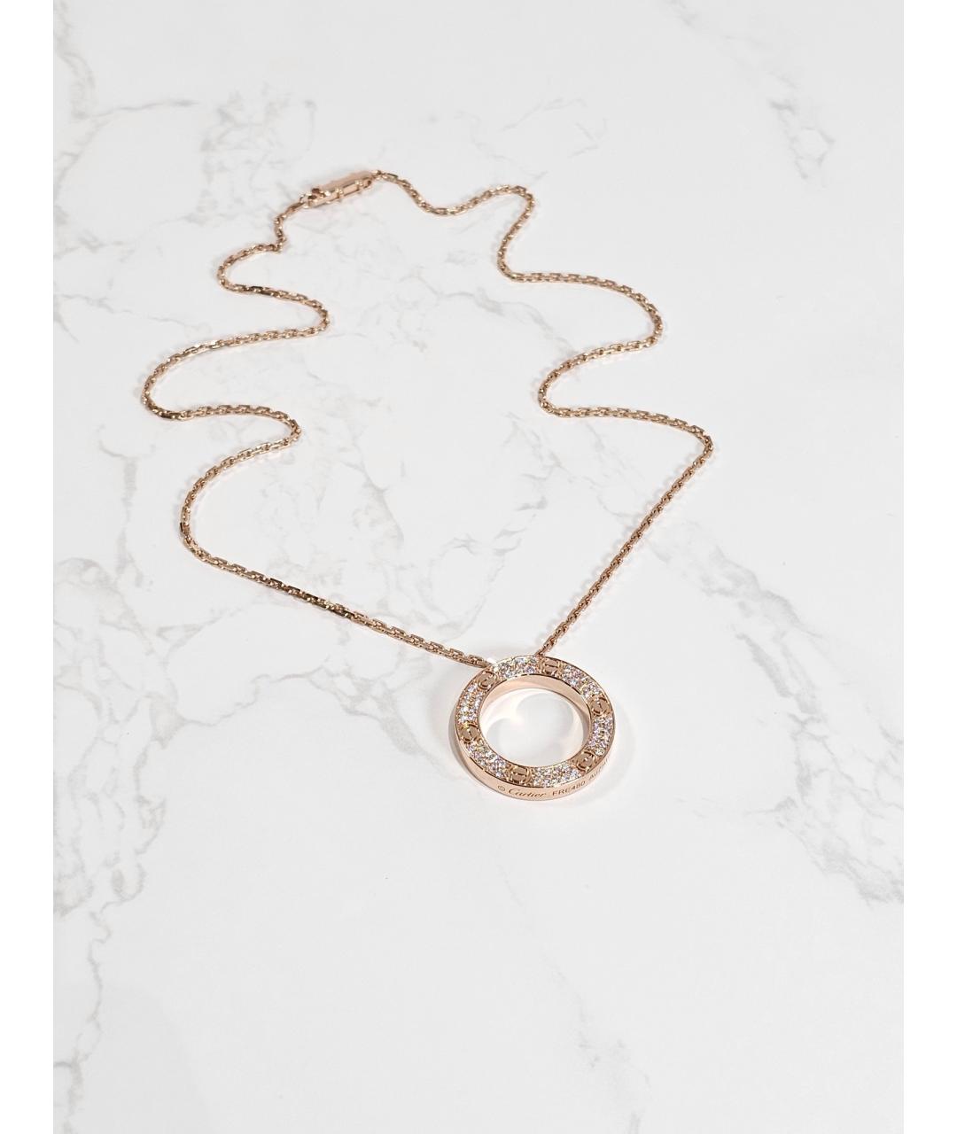 CARTIER Золотая подвеска из розового золота, фото 4