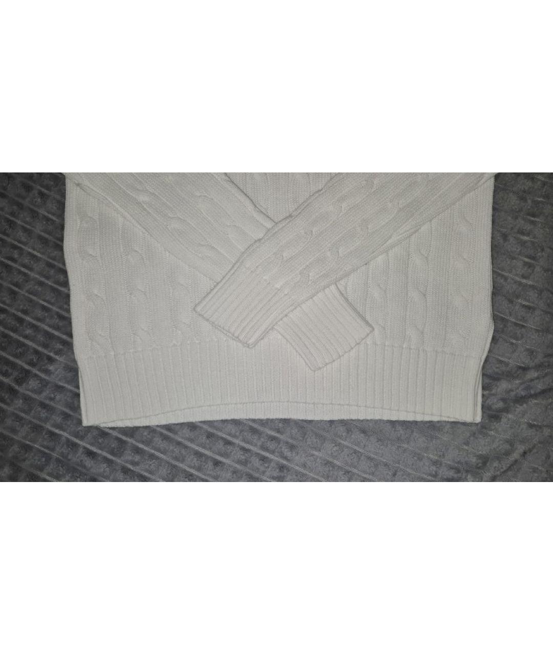 POLO RALPH LAUREN Белый хлопковый джемпер / свитер, фото 8