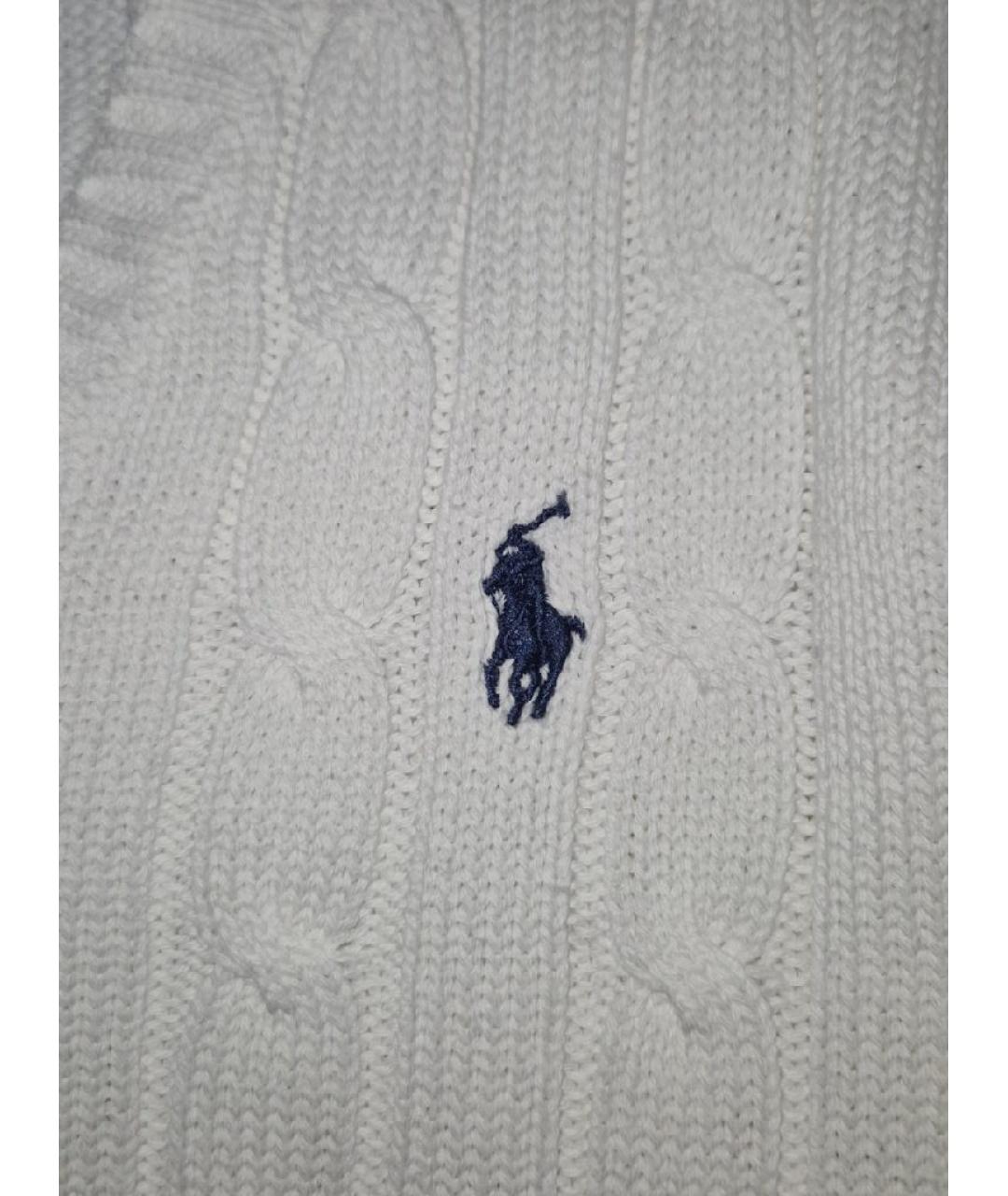 POLO RALPH LAUREN Белый хлопковый джемпер / свитер, фото 4