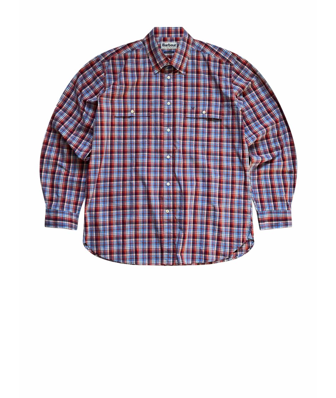 BARBOUR Бордовая хлопковая кэжуал рубашка, фото 1