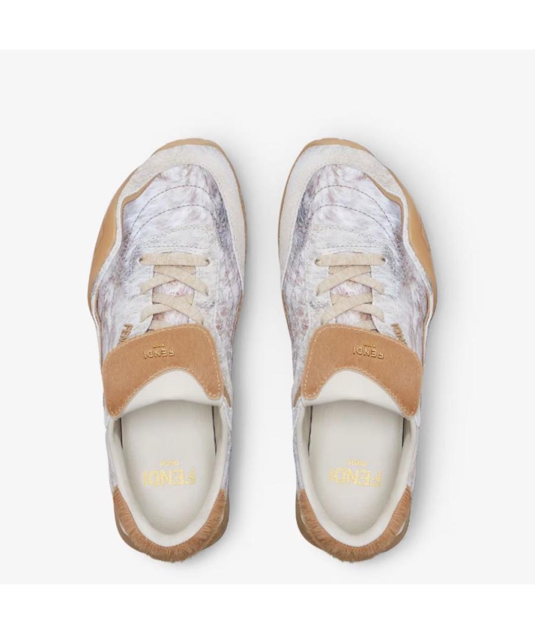 FENDI Серые кеды, фото 4