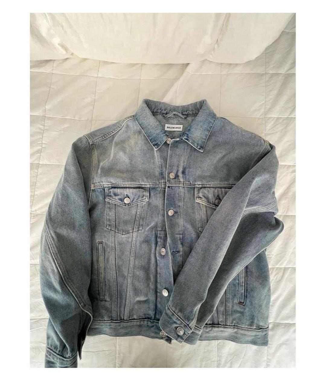 BALENCIAGA Голубая деним куртка, фото 6