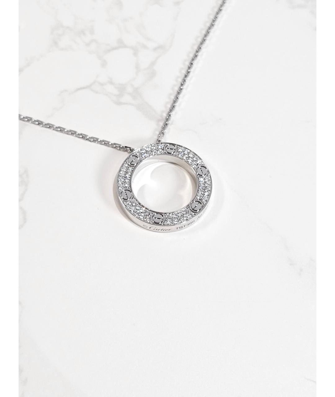 CARTIER Серебряная подвеска из белого золота, фото 2