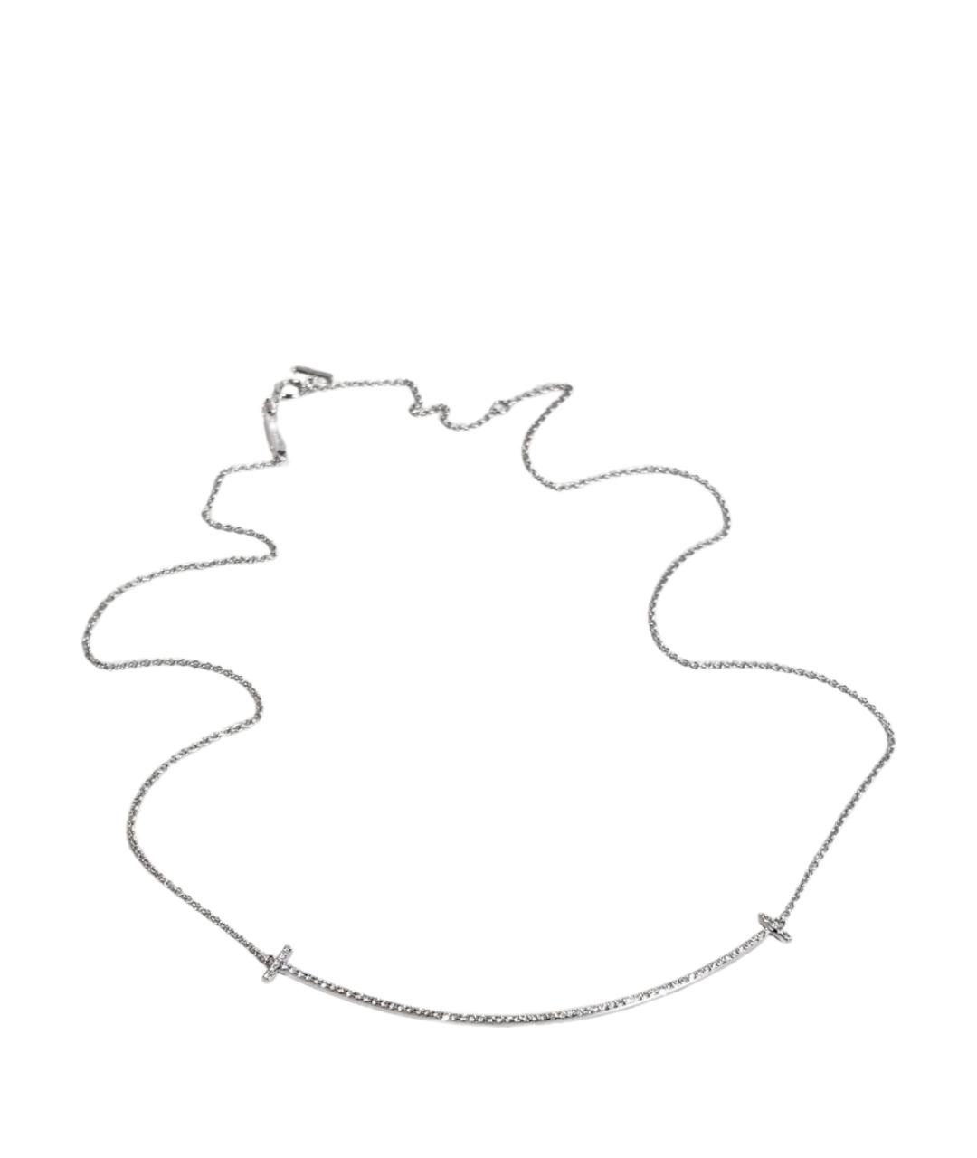 TIFFANY&CO Серебряное колье из белого золота, фото 1