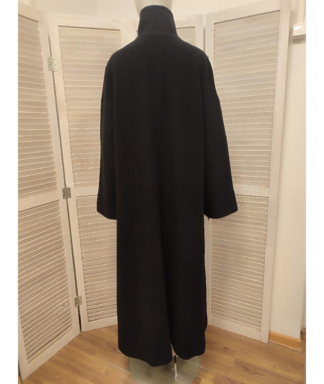 HUGO BOSS Черное шерстяное пальто, фото 2