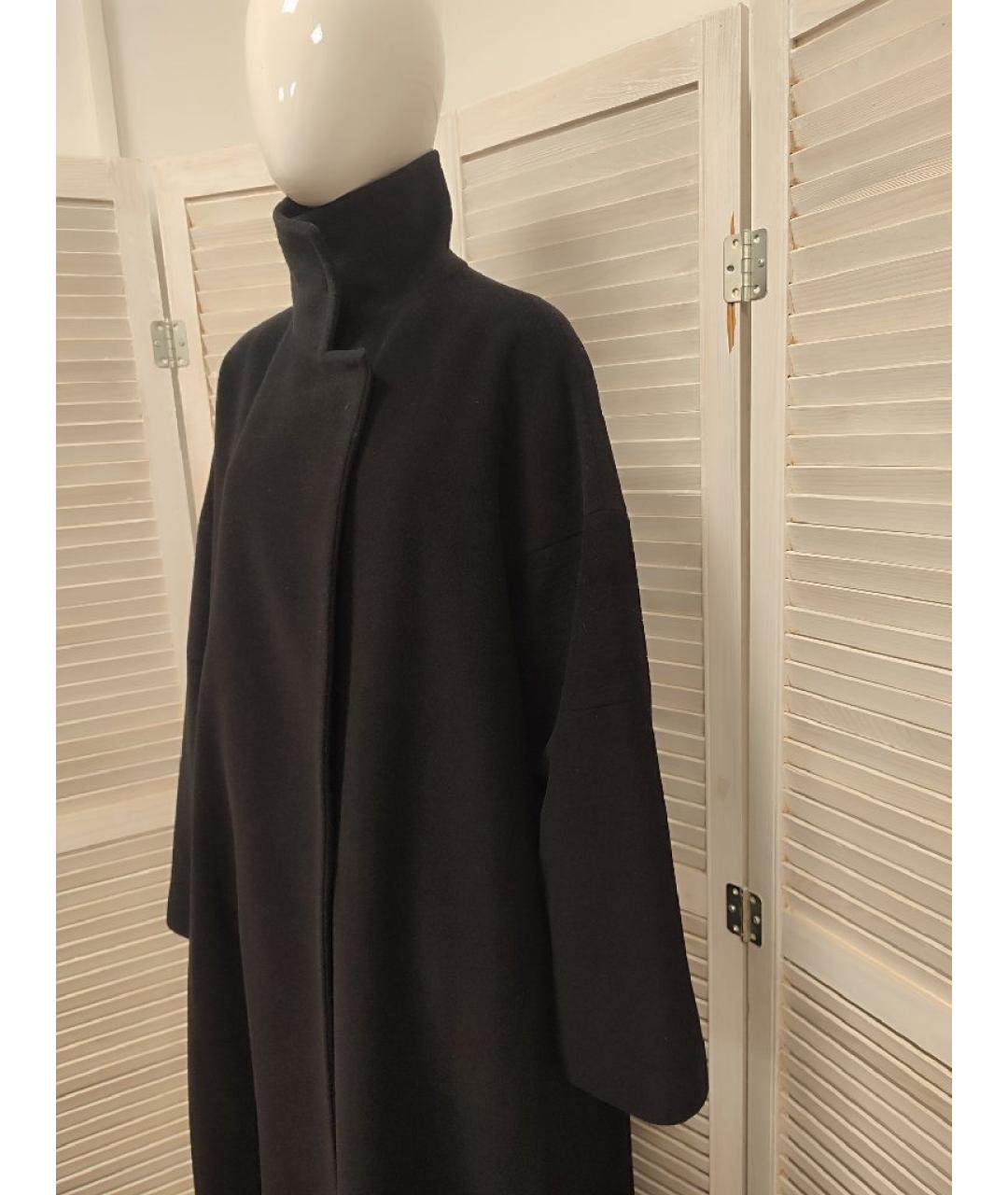 HUGO BOSS Черное шерстяное пальто, фото 4